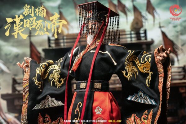 Original 1/6th Scale Liu Bei (Embroidered Imperial Edition) Action Figure #QL-002 (Licensed) - Image 5