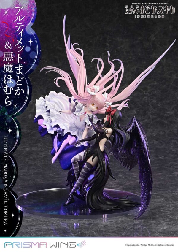 PRISMA WING Puella Magi Madoka Magica The Movie -Rebellion- Ultimate Madoka & Devil Homura 1/7 Scale Pre-Painted Figure PWMDMGR-01P (Licensed) - Image 5