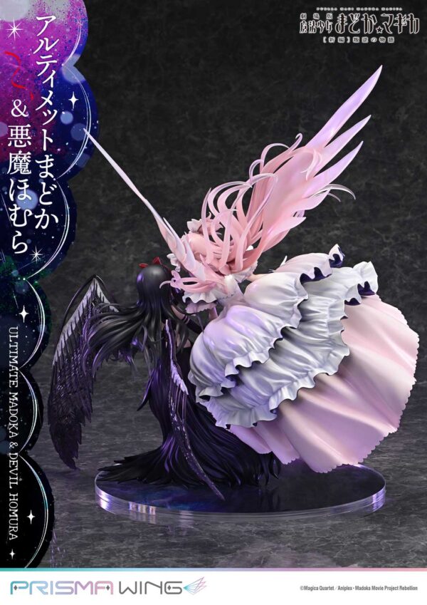 PRISMA WING Puella Magi Madoka Magica The Movie -Rebellion- Ultimate Madoka & Devil Homura 1/7 Scale Pre-Painted Figure PWMDMGR-01P (Licensed) - Image 6